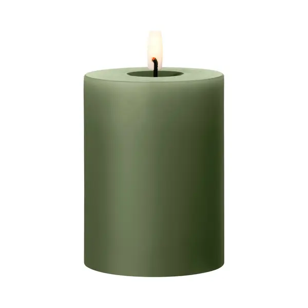 Ester & Erik - Stolpkaars 10cm Green Soil Led - Kaarsen thumbnail