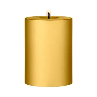 Ester & Erik Led Pillar Kaars H10cm Gold Metallic