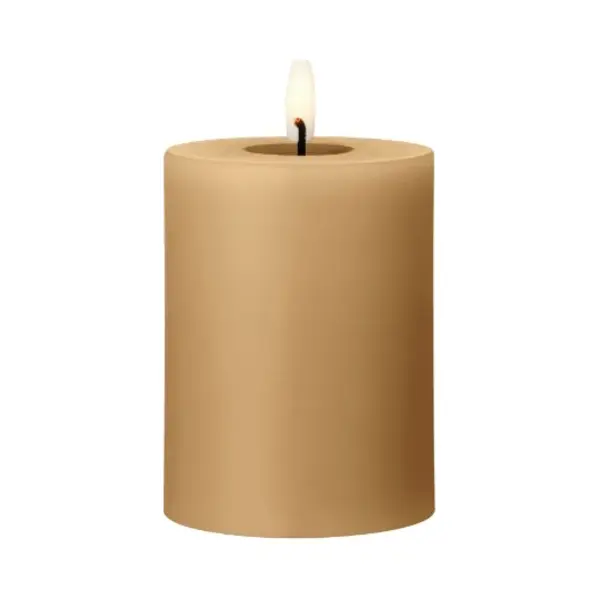 Ester & Erik Led Pillar Kaars H10cm Almond Butter thumbnail