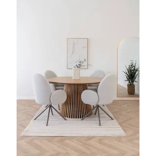 House Nordic - Eettafel Naturel Eiken - 140x140x75cm - Osaka