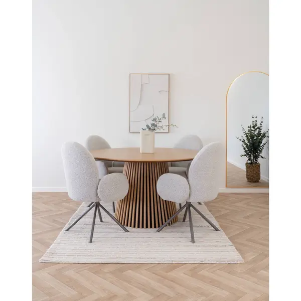 House Nordic - Eettafel Naturel Eiken - 140x140x75cm - Osaka thumbnail