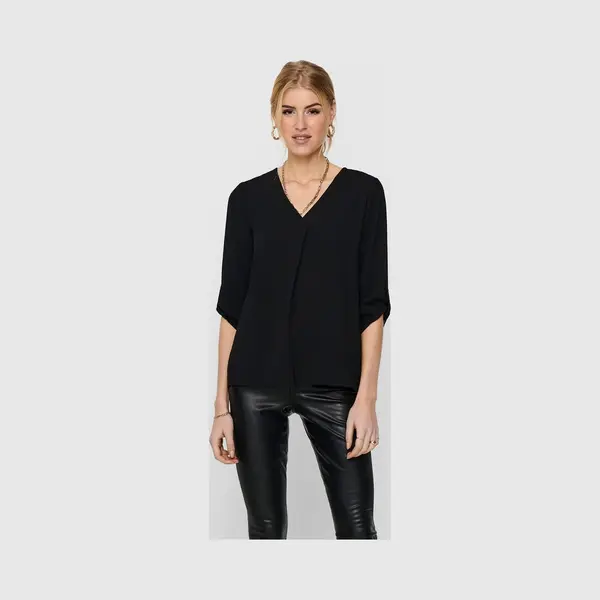 Only 15226911 Top (Kleidung) V-Ausschnitt Langärmlig Polyester thumbnail