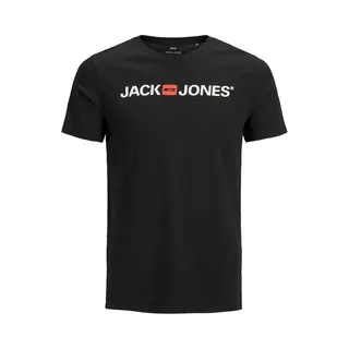 Jack & Jones Herren Rundhals T-Shirt Jjecorp Logo - Slim Fit Plussize