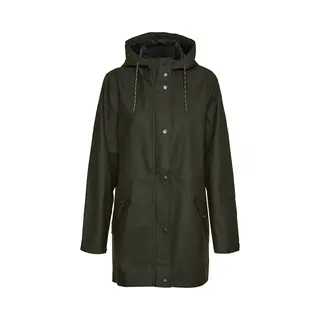 Vero Moda Damen Regenjacke VMMalou Wasserabweisender Parka Mit Kapuze 10266982 Peat Xs