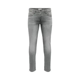 Only & Sons Herren Jeans Onsloom Slim Grey 3227 - Slim Fit - Grau - Grey Denim