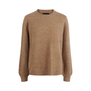 Pullover Aus Wolle Mit O-Kragen Damen Pieces Janita