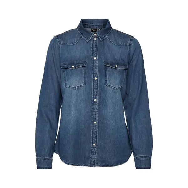 Vero Moda Blouse 'Maria' Blauw Denim thumbnail