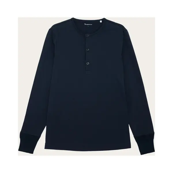 KnowledgeCotton Apparel Shirt Navy thumbnail