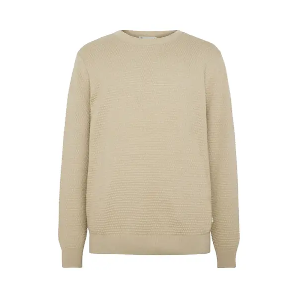KnowledgeCotton Apparel Knowledge Cotton Apparel Pullover Bubble Knit Beige - Größe Xl thumbnail