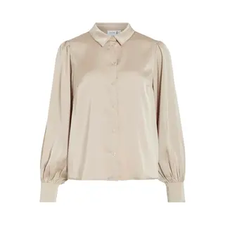 Vila Blusen Noos Enna Ravenna Shirt - Cement