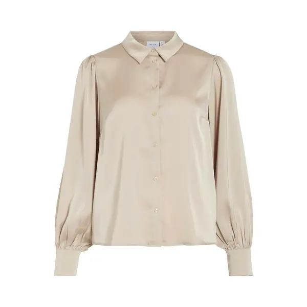 Vila Blusen Noos Enna Ravenna Shirt - Cement thumbnail