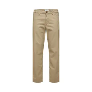 Selected Chino 'New Miles' Camel / Zwart / Wit