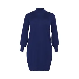 Pulloverkleid Damen Kaffe Curve Lini