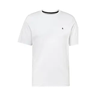 Jack & Jones Rundhalsshirt "Jjepaulos Tee Ss Crew Neck Noos" Baumwollmischung, Regular Fit