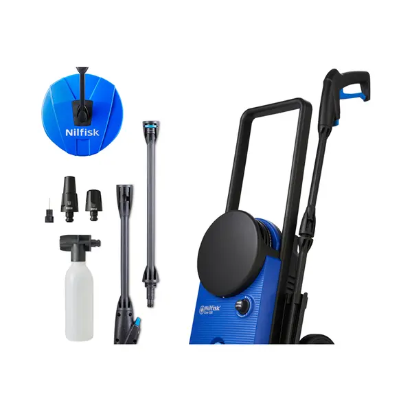 Nilfisk 128471259 Hochdruckreiniger Elektrisch 462 l/h 1500 W Schwarz, Blau thumbnail