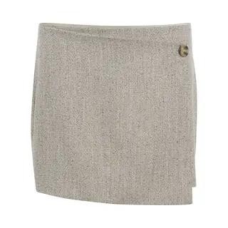 My Essential Wardrobe Emmymw Wrap Skirt Dames - Korte Rok - Zand - Maat 44