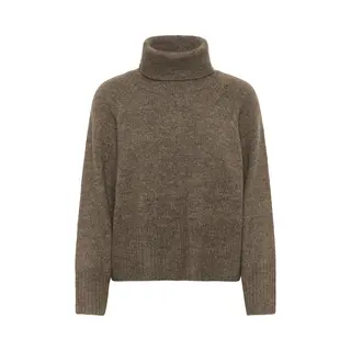 Rollkragenpullover Damen Kaffe Erin