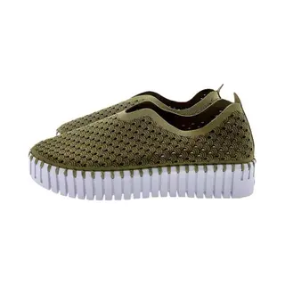 Ilse Jacobsen Instappers Platform TULIP3373W Witte Zool - 410 Army