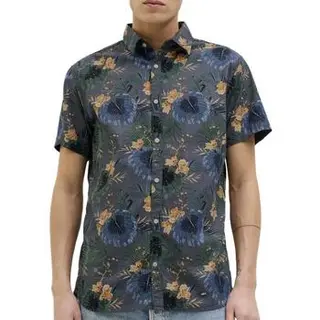 Jack & Jones Kurzarm Hemdbluse 12269137-Cak