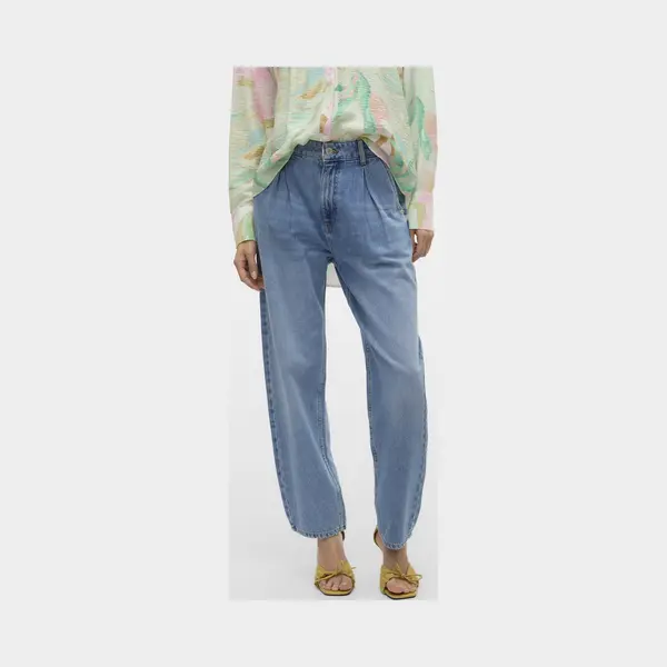 Vero Moda - Vmetna Hr Barrel Dnm Jeans LI3149 - Dames - Jeans thumbnail