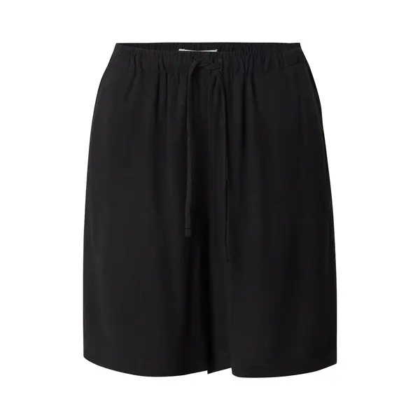 Only Damen Onlsiesta Mw Pull-Up Linen Bl Shorts Os, Black, Xs thumbnail