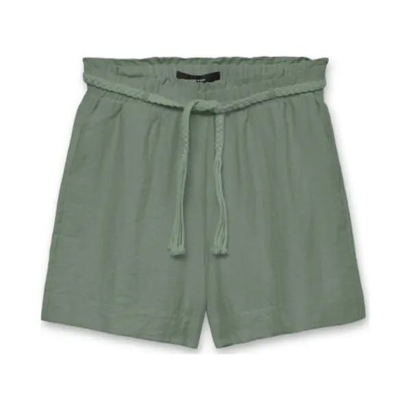 Vero Moda Broek Vmheaven Hw Belt Shorts Wvn Ga 10324533 Hedge Green Dames Maat - L thumbnail