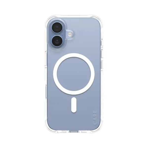 PanzerGlass Care by ® Fashionable Case Samba Transparent m. Weiß MagSafe iPhone 17 thumbnail
