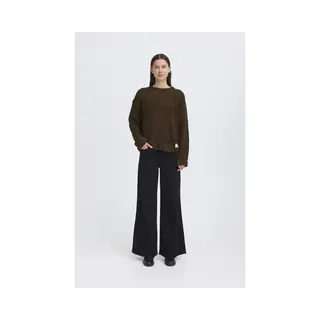 Pullover Mit Rundhalsausschnitt Damen Ichi Blarisa