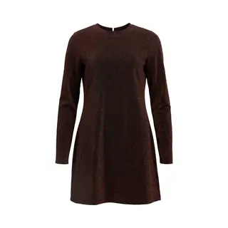 Object Collectors Item Object Objfilipa L/s Re Short Dress Dames - Jurk - Bordeaux - Maat Xs