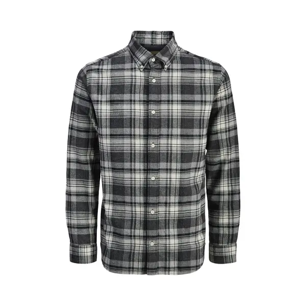 Jack & Jones Premium Overhemd 'JPRBLUBarkley' Donkergrijs / Zwart / Wit thumbnail