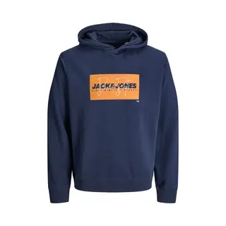 Jack & Jones Junior Sweatshirt 'Jjcole' Navy / Oranje