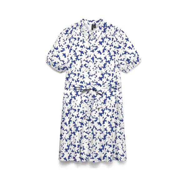Vero Moda - Vmdicthe 2/4 Short Volume Dress Wvn Ga - Dames - Mini Jurken thumbnail