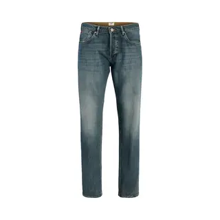 Jack & Jones Herren Jeans Jjimike Jjwells - Mid Waist - Tapered Fit - Blau