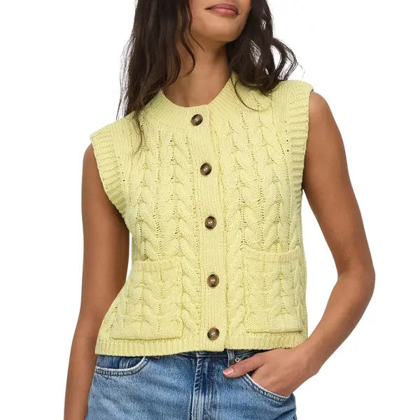 Jdy Annalise Cable Knit Vest Dames - Maat L thumbnail
