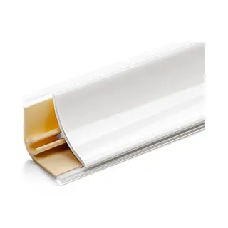 Dq-Pp 3m Winkelleiste – Weiss Glänzend – 13 X 13mm – Pvc – Küchenleiste Arbeitsplatte Abschlussleiste Küchenabschlussleiste
