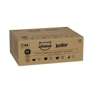 Whiskas Junior Nassfutter In Gelee 84 X 85g Geflügel Auswahl