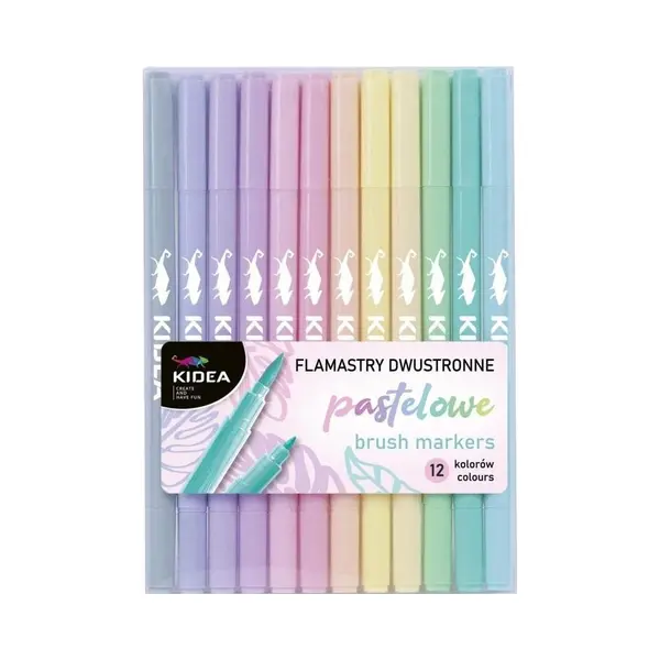 Derform, Kleurpotloden, Dubbelzijdige Pastel Viltstiften In 12 Kleuren Kidea (12 x) thumbnail