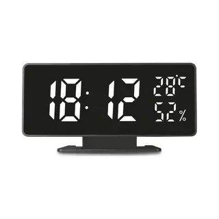 Greenblue, Armbanduhr, Digitaler Led-Wecker Temperatur GB395, Schwarz