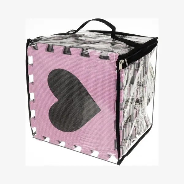 Iso Trade Eva 16135 Puzzelmat Voor Kinderen, Roze/grijs thumbnail