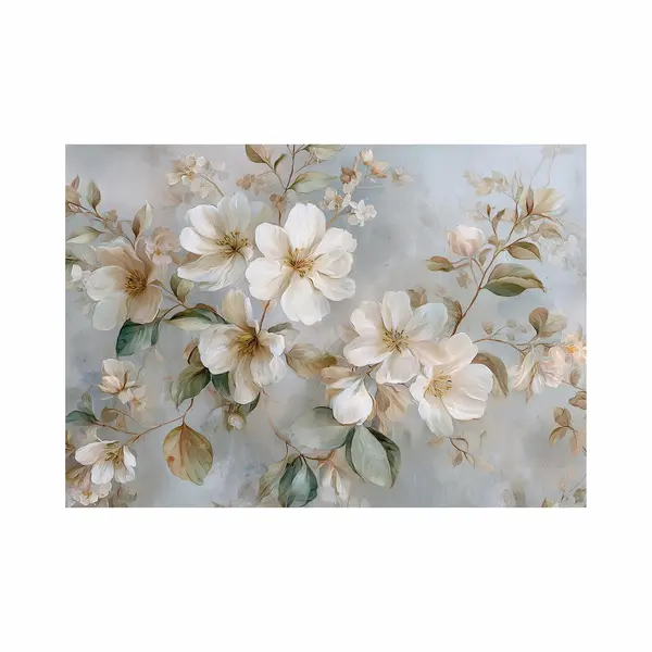 Wallarena - Behang 350x250 Cm - Fotobehang - Vliesbehang - Bloemen Motief - Naar De Slaapkamer, Woonkamer - Op De Flizelin thumbnail