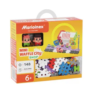 Marioinex Bouwset Mini Waffle Shop 148 Stuks - Creatief Speelgoed.