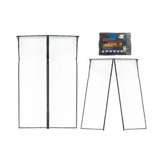 Muggennet - Muggengaas - Vliegengorden - Magnetisch Deurscherm 100x210CM - Zwart