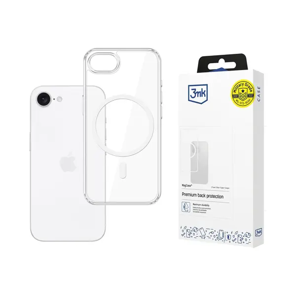 3MK MagCase Case For Apple IPhone 16e / SE4 - Transparent (Apple IPhone 16e), Smartphonehoes, Transparant thumbnail