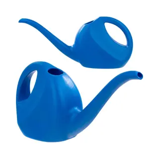 Kadax Kleine Gieter 2 L, Tuingieter Van Kunststof, Bloemensproeier Met Lange Uitloop Voor Binnen En Buiten, Huis, Tuin, Irrigatie (blauw)