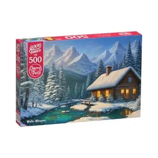 CherryPazzi Winter Whispers Puzzel - 500 Stukjes - Besneeuwd Winterlandschap