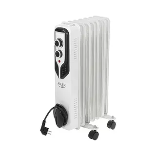 Adler Ad 7815 electrische verwarming Binnen Wit 1500 W Olie elektrisch verwarmingstoestel