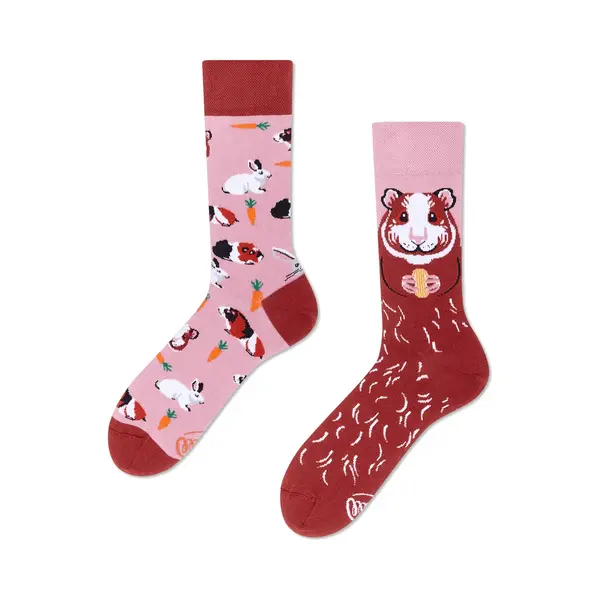 Many Mornings Unisex Sokken - Miss Guinea Pig - Unisex - Maat, 43 - 46 thumbnail