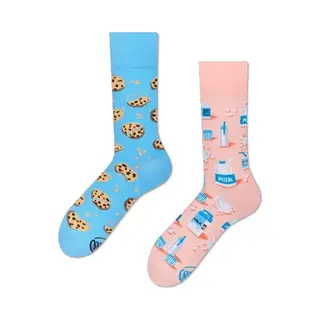 Many Mornings Unisex Sokken - Milk And Cookies - Unisex - Maat, 39 - 42