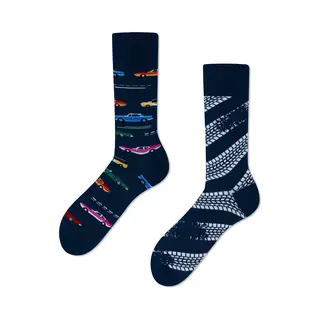Many Mornings Unisex Sokken - Fast Cars - Unisex - Maat, 39 - 42