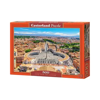 Castorland View From The Vatican – Puzzel – 500 Stukjes – Satijnen Afwerking – Perfecte Pasvorm – Europese Kwaliteit